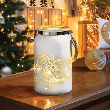 WonderWorld Lantern - White - XMAS LANTERNS/ BOTTLES - Beattys of Loughrea