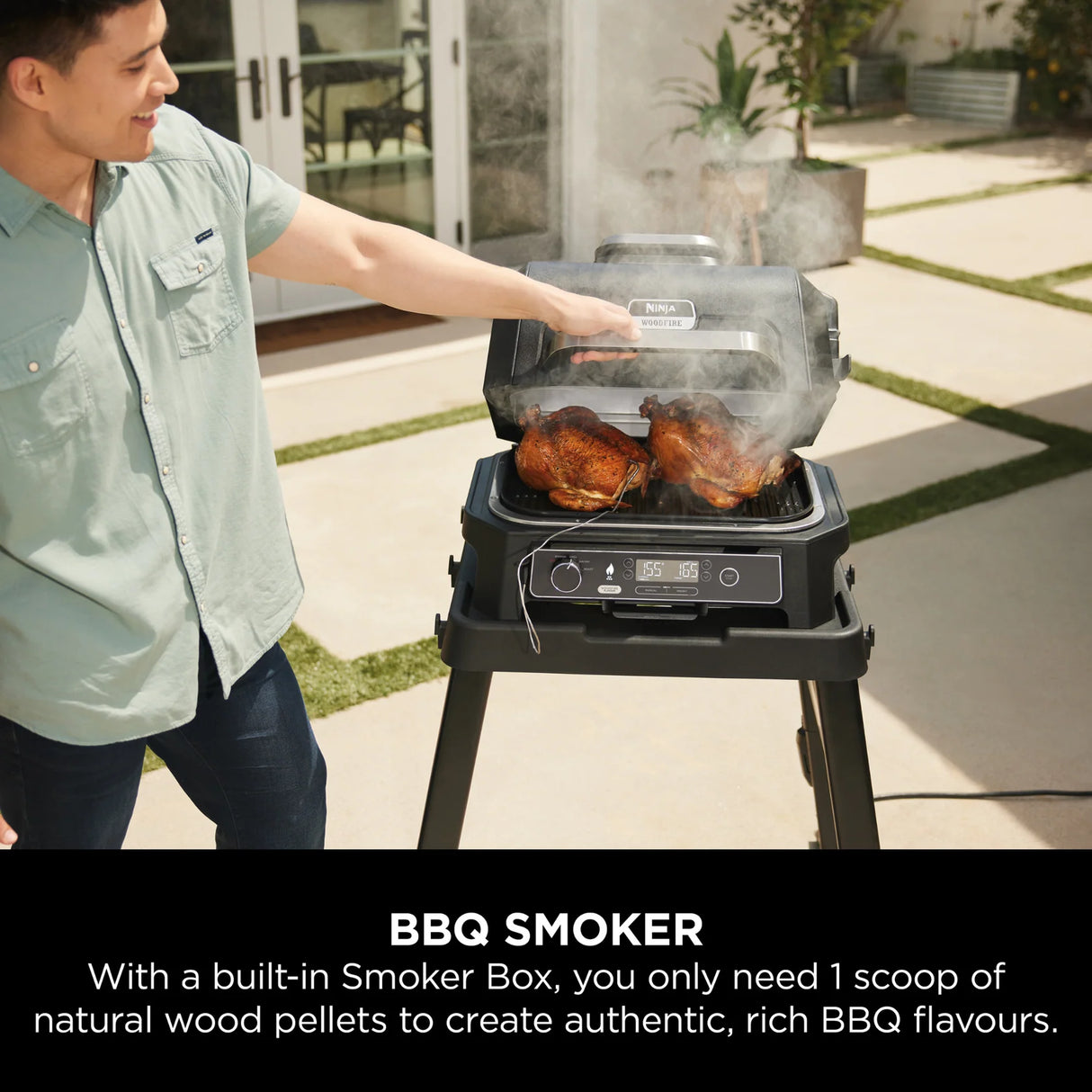 Ninja Woodfire Pro XL Electric BBQ Grill & Smoker OG850UK