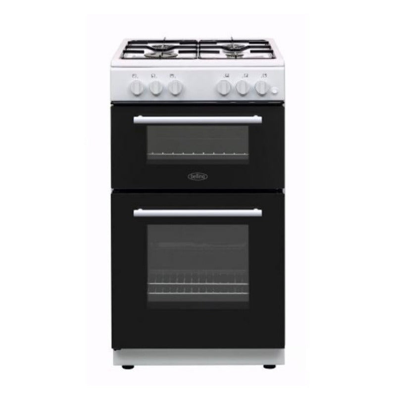 Belling 50cm Twin Cavity LPG Gas Cooker BFSG51TCWHLPG - GAS COOKER <65CM/ BUILT - IN OVEN - Beattys of Loughrea