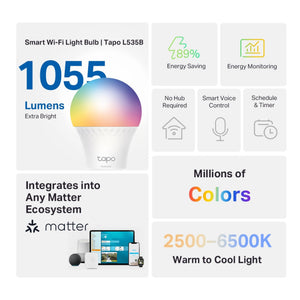 TP-Link Tapo L535B Smart Light Bulb B22 - Multicolour