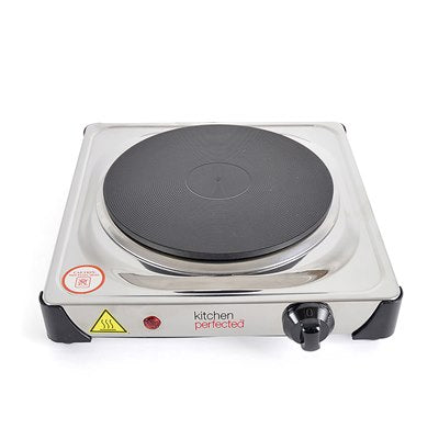 Lloytron Kitchen Perfected 1500W Single Hotplate - Stainless Steel