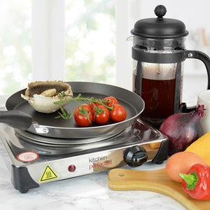 Kitchen Perfected 1500W Single Hotplate - Stainless Steel - PLATE/FOOD WARMER - Beattys of Loughrea