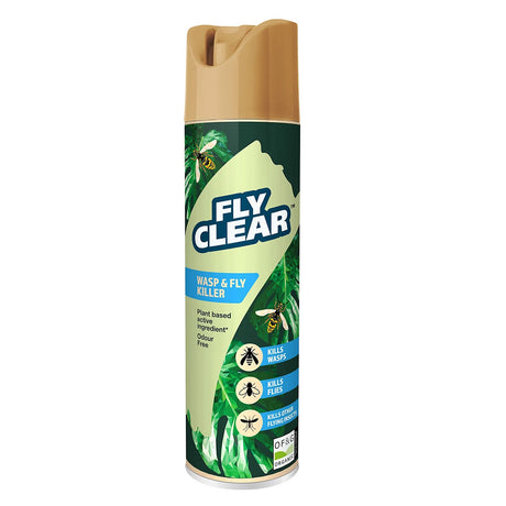 Fly Clear Organic Wasp & Fly Killer 400ml - INSECTICIDE/SMOKE CANE - Beattys of Loughrea