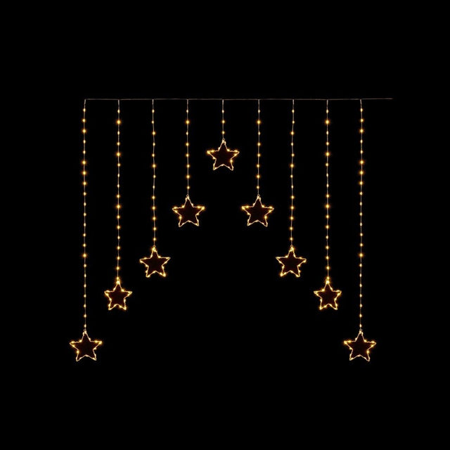 258 Led Flexibrights Star Curtain Light Warm White | 1.2M X 1.2M - XMAS LIGHTS LED - Beattys of Loughrea