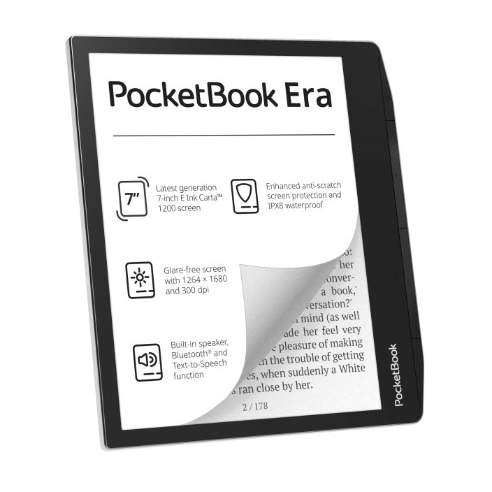 PocketBook Era 7 Inch HD E-Ink Touchscreen Waterproof eReader Grey