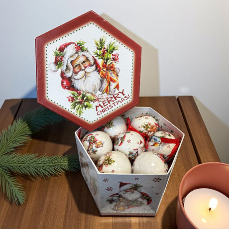 Vintage Baubles - Santa Claus, Box 14 - XMAS BAUBLES - Beattys of Loughrea