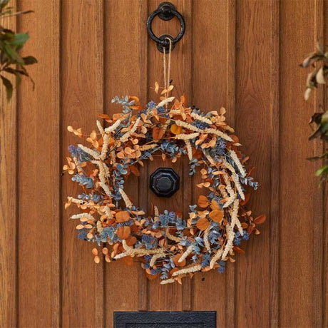 60cm Celebration Whirl Autumn Wreath - GARDEN ORNAMENTS INCL SOLAR - Beattys of Loughrea
