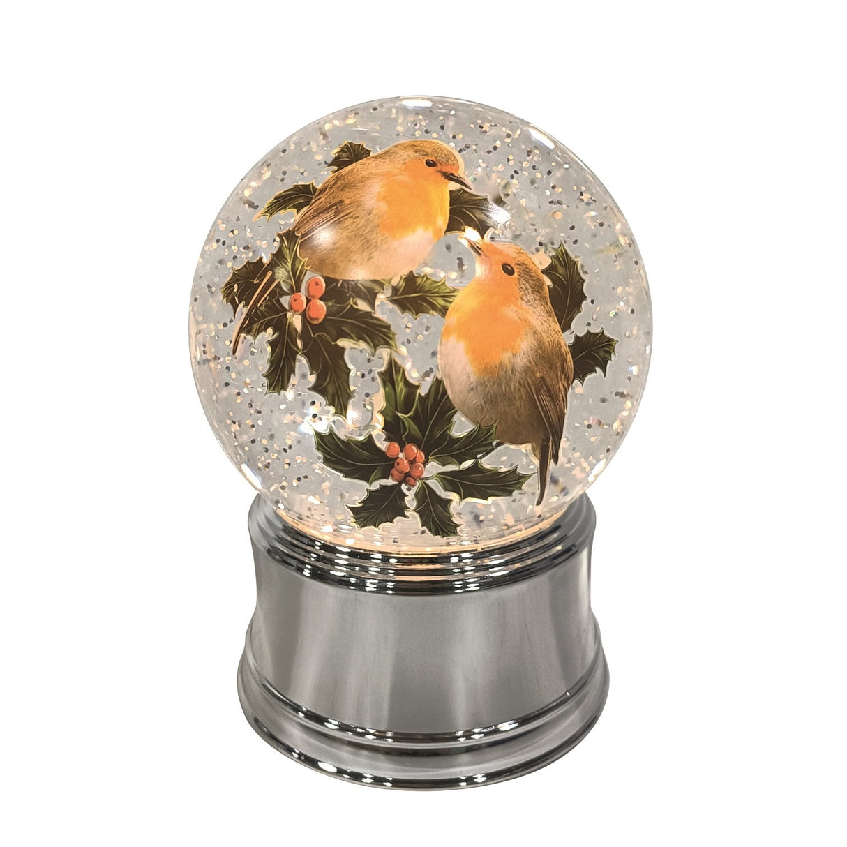 Robin Globe Spinner 12 x 16cm