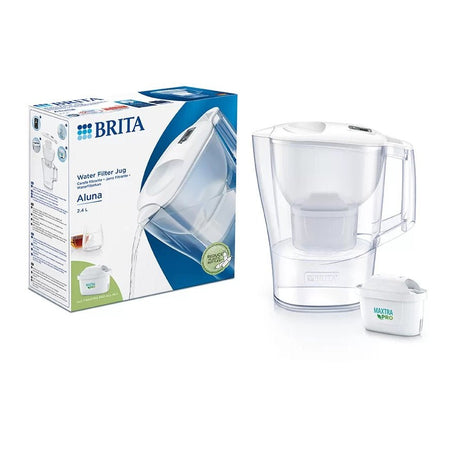 Brita Aluna White 2.4L Water Filter Jug & 1 MAXTRA PRO Cartridge - WATER FILTERS - Beattys of Loughrea