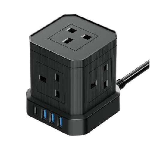 Homesafe Mini Power Tower with USB & Type 'C' Port - Beattys of Loughrea | www.beattys.ie