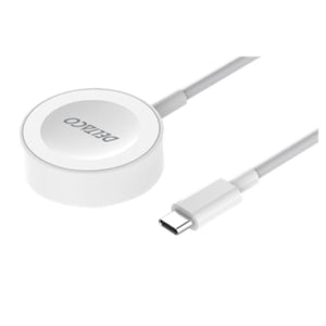 Deltaco Apple Watch Charger USB-C 1m - White