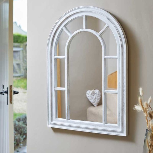Arcadia Home & Garden Mirror 70x50cm - Silvergris - WALL MIRRORS - Beattys of Loughrea