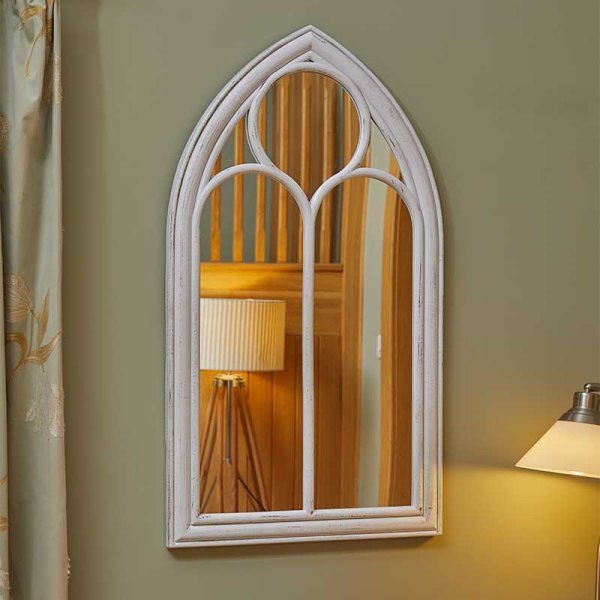 Abbey Home & Garden Mirror 90x50cm - Silvergris - WALL MIRRORS - Beattys of Loughrea