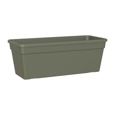 Madagascar Window Box 40cm Green - PLASTIC FLOWER POT - Beattys of Loughrea