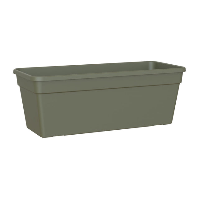 Madagascar Window Box 40cm Green - PLASTIC FLOWER POT - Beattys of Loughrea