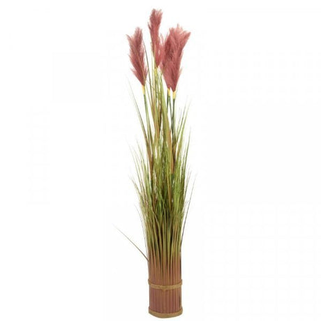 Faux Bouquet - Purple Pampas, 120cm - GARDEN ORNAMENTS INCL SOLAR - Beattys of Loughrea