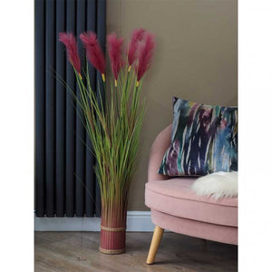 Faux Bouquet - Purple Pampas, 120cm - GARDEN ORNAMENTS INCL SOLAR - Beattys of Loughrea