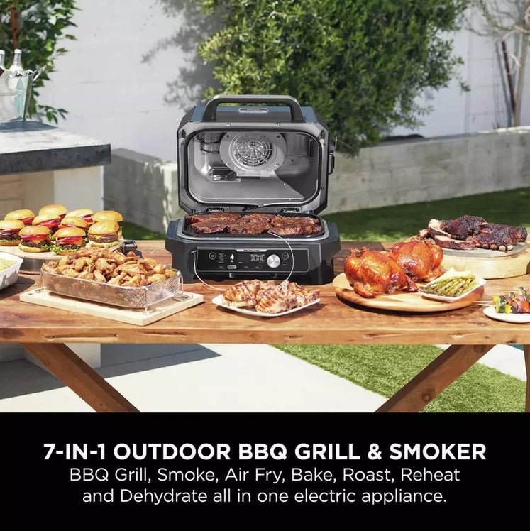 Ninja OG901UK Woodfire Pro Connect XL Electric BBQ Grill & Smoker - ELECT OVEN SINGLE & DBLE BUILT IN - Beattys of Loughrea
