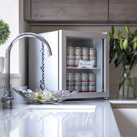 Husky 43 Litre Budweiser Mini Fridge/Drinks Cooler - FRIDGE PORTABLE/ CAMPING - Beattys of Loughrea