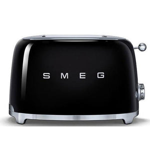 Smeg 50'S Retro Style Aesthetic 2 Slice Toaster - Black - TOASTERS - Beattys of Loughrea