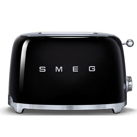 Smeg 50'S Retro Style Aesthetic 2 Slice Toaster - Black - TOASTERS - Beattys of Loughrea