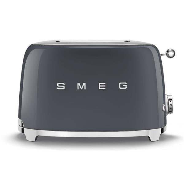 Smeg 50'S Retro Style Aesthetic 2 Slice Toaster - Slate Grey