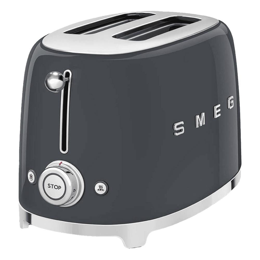 Smeg 50'S Retro Style Aesthetic 2 Slice Toaster - Slate Grey