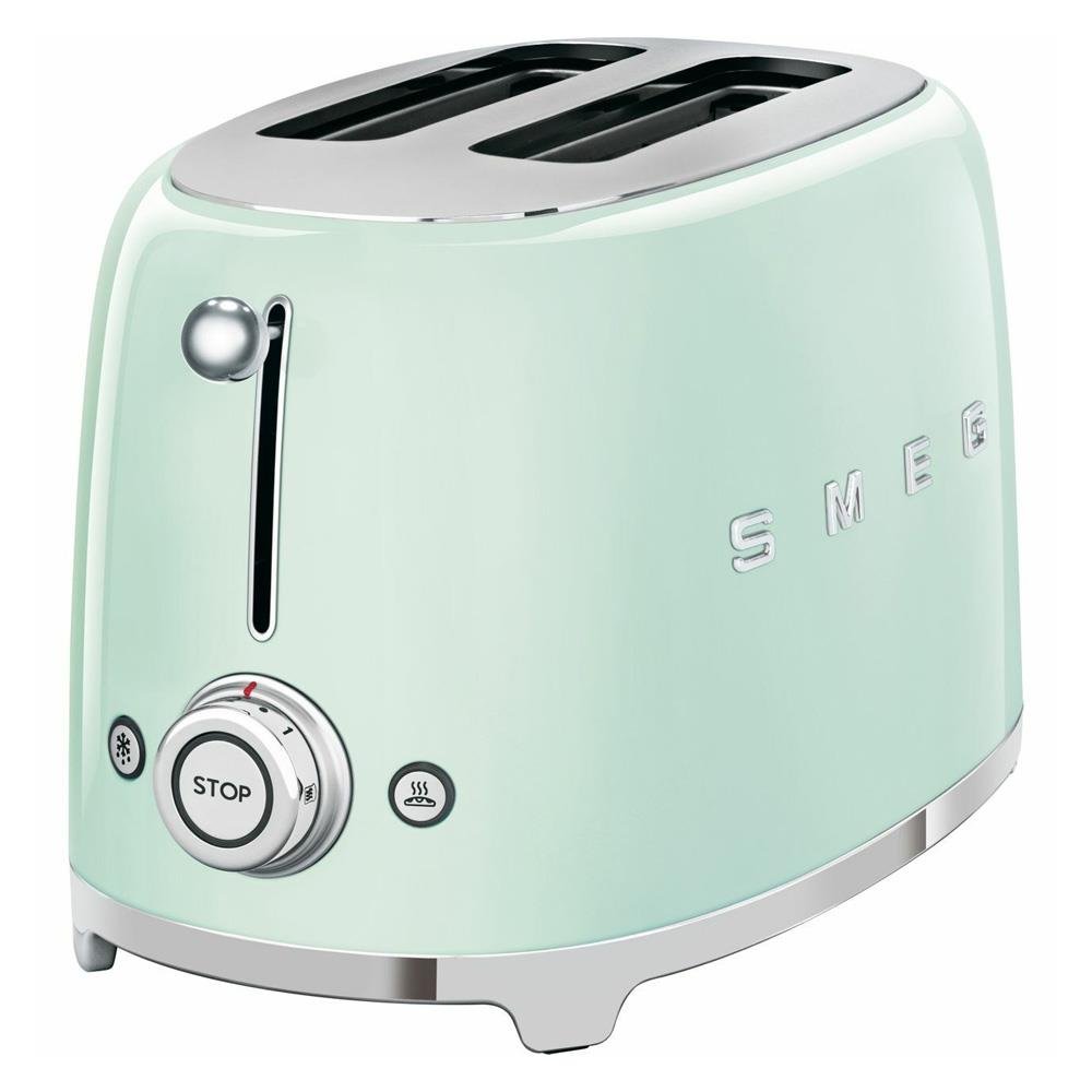Smeg 50'S Retro Style Aesthetic 2 Slice Toaster - Pastel Green - TOASTERS - Beattys of Loughrea