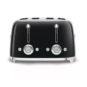 Smeg 50's Retro Style 4 Slice Black Toaster - TOASTERS - Beattys of Loughrea