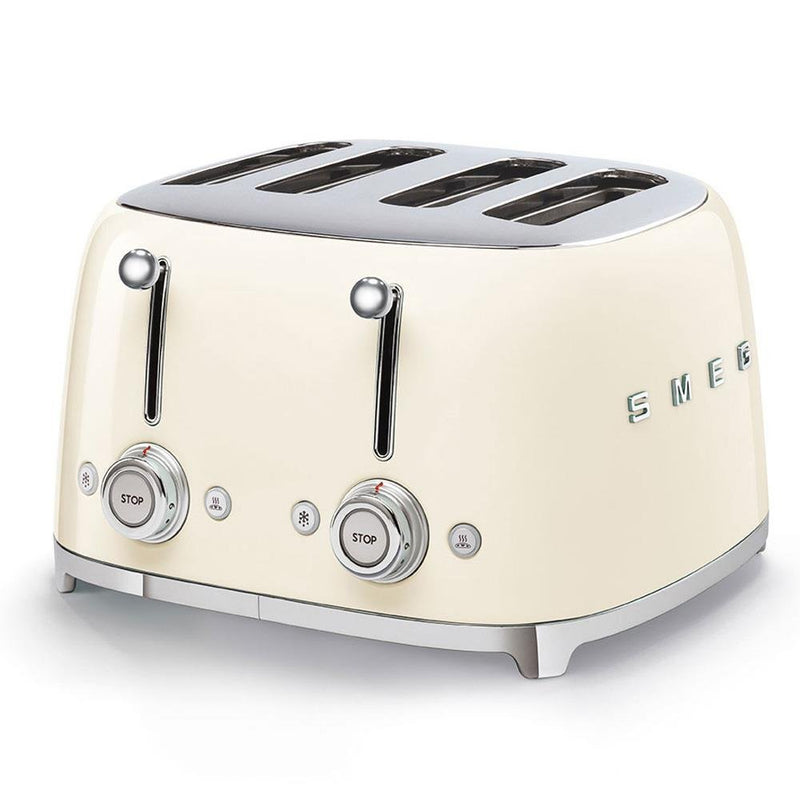 Smeg 50's Retro Style 4 Slice Cream Toaster - TOASTERS - Beattys of Loughrea