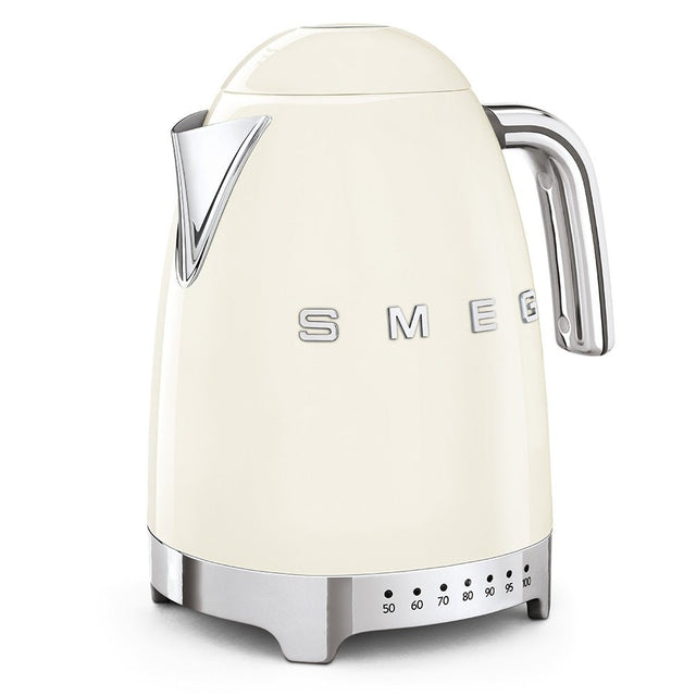Smeg 50’s Retro Style Variable Temperature Kettle Cream - KETTLES - Beattys of Loughrea