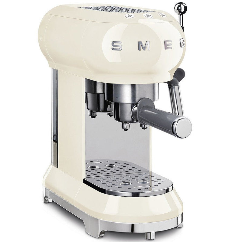 Smeg 50'S Espresso Pump Coffee Machine - Cream - COFFEE MAKERS / ACCESSORIES - Beattys of Loughrea