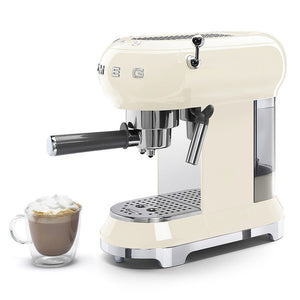 Smeg 50'S Espresso Pump Coffee Machine - Cream - COFFEE MAKERS / ACCESSORIES - Beattys of Loughrea
