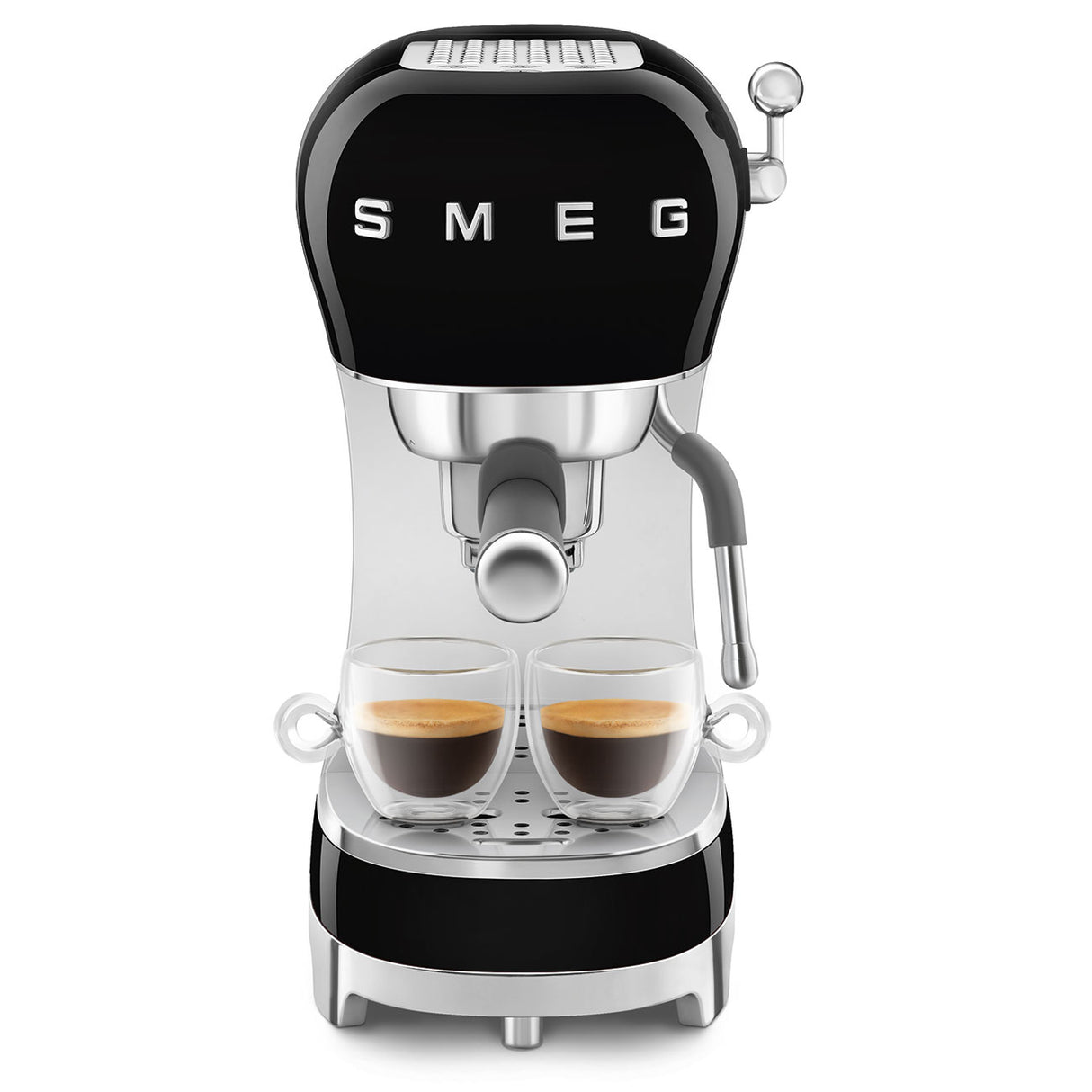 Smeg Gloss Black Espresso Coffee Machine