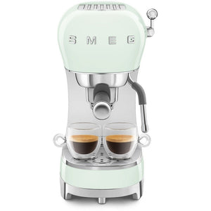 Smeg Pastel Green Espresso Coffee Machine - COFFEE MAKERS / ACCESSORIES - Beattys of Loughrea