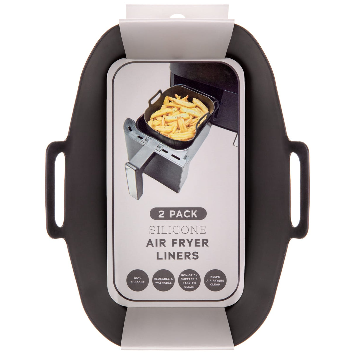 Rectangular Silicone Air Fryer Liners 2pk - MICROWAVE WARE/FOILS/FREEZER BAG - Beattys of Loughrea
