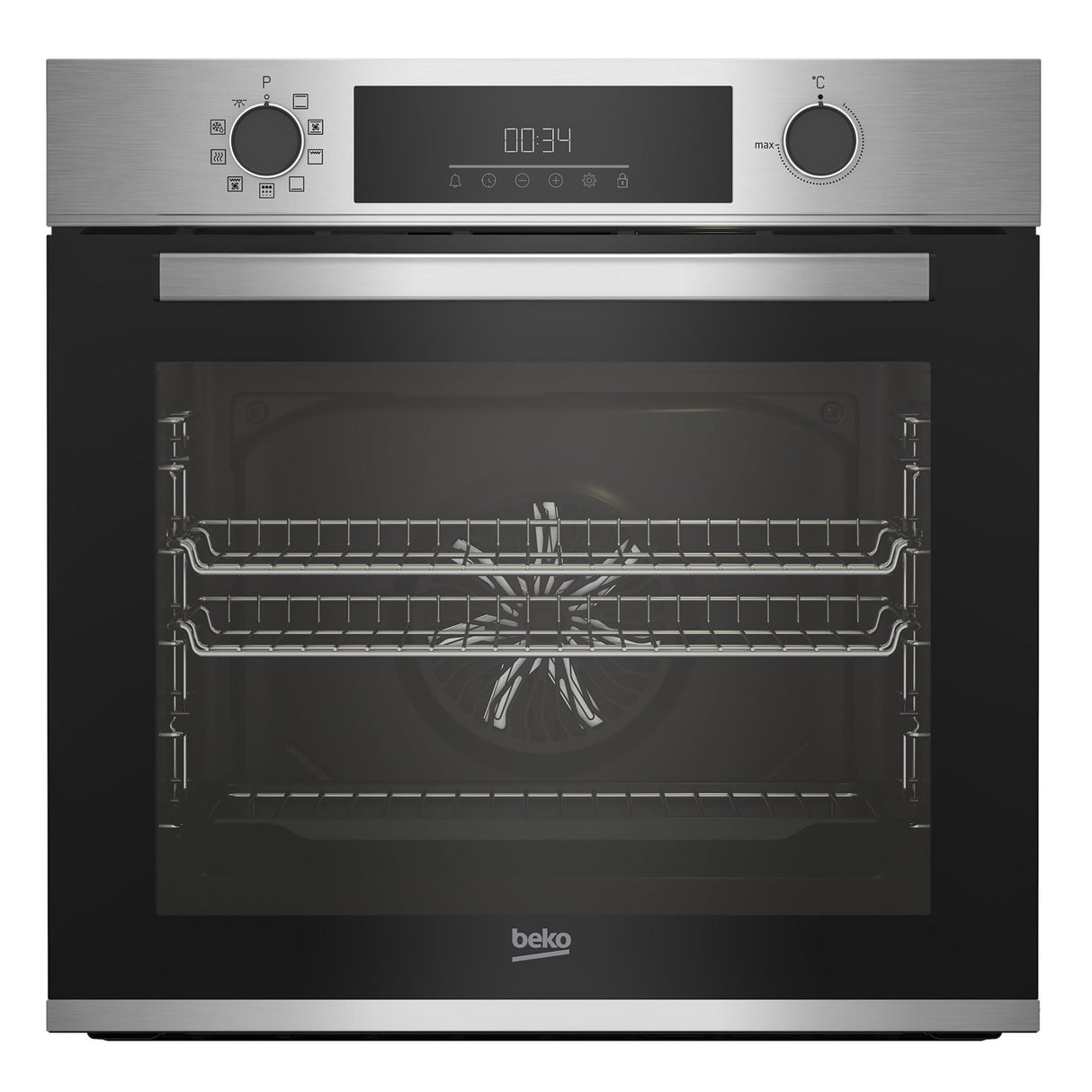 Beko 60cm Built-In Pyro Multi-Function Oven with AeroPerfect™ - ELECT OVEN SINGLE & DBLE BUILT IN - Beattys of Loughrea