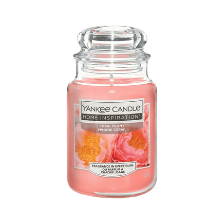 Coral Peony Home Inspirations Large Yankee Candle 538g - CANDLES - Beattys of Loughrea