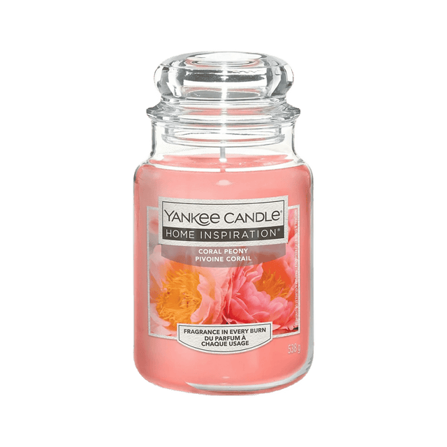 Coral Peony Home Inspirations Large Yankee Candle 538g - CANDLES - Beattys of Loughrea