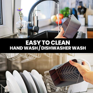 Schallen Rectangular Silicone Air Fryer Liner - 2 Pack