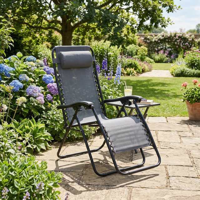 Anti‑Gravity Chair – Graphite - SINGLE GARDEN BENCH/ CHAIR - Beattys of Loughrea