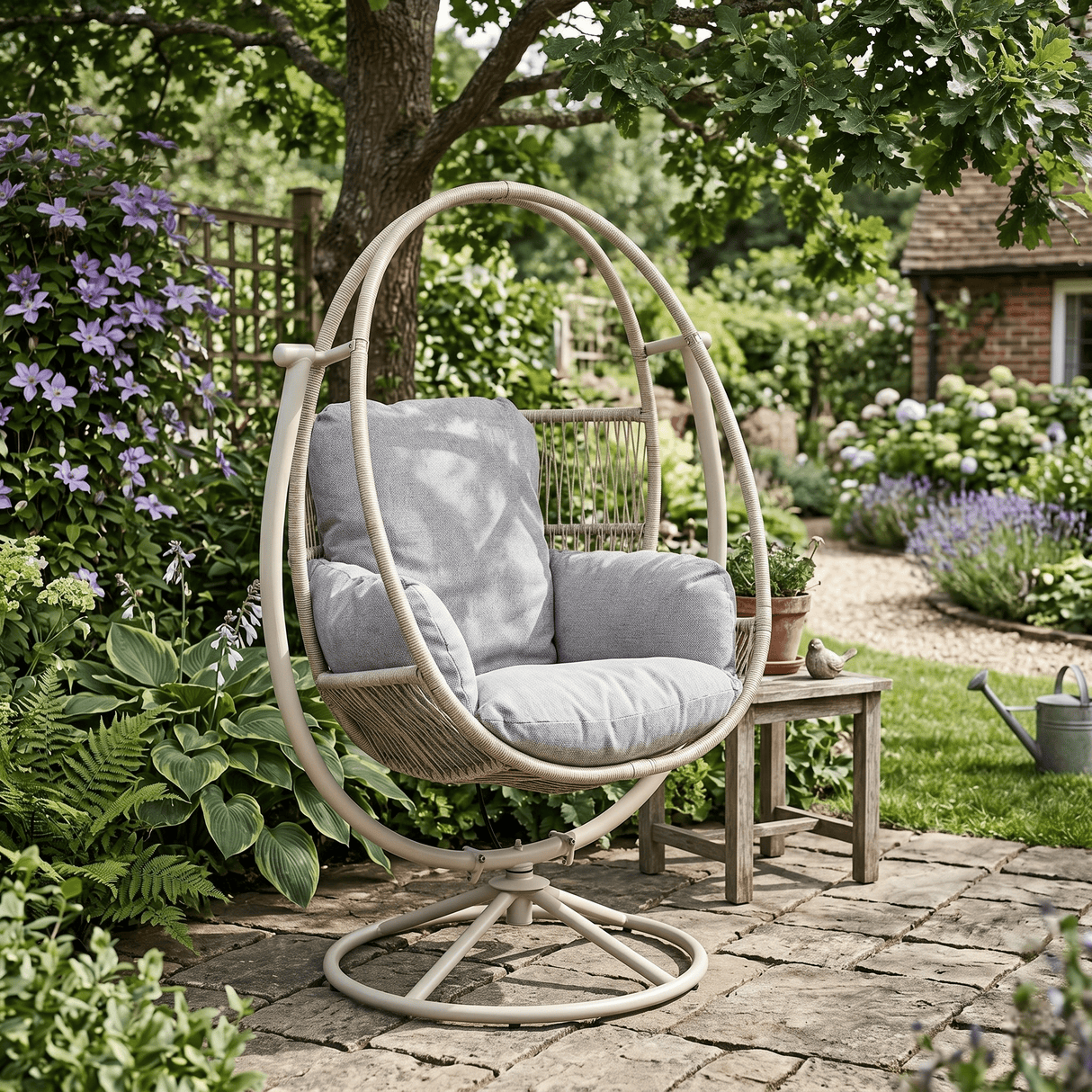 Ashley Swivel Egg Chair - EGG/ HANGING CHAIRS - Beattys of Loughrea