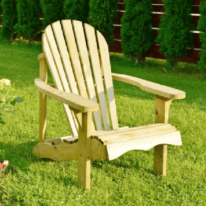 Adirondack Pressure Treated Single Chair - SINGLE GARDEN BENCH/ CHAIR - Beattys of Loughrea