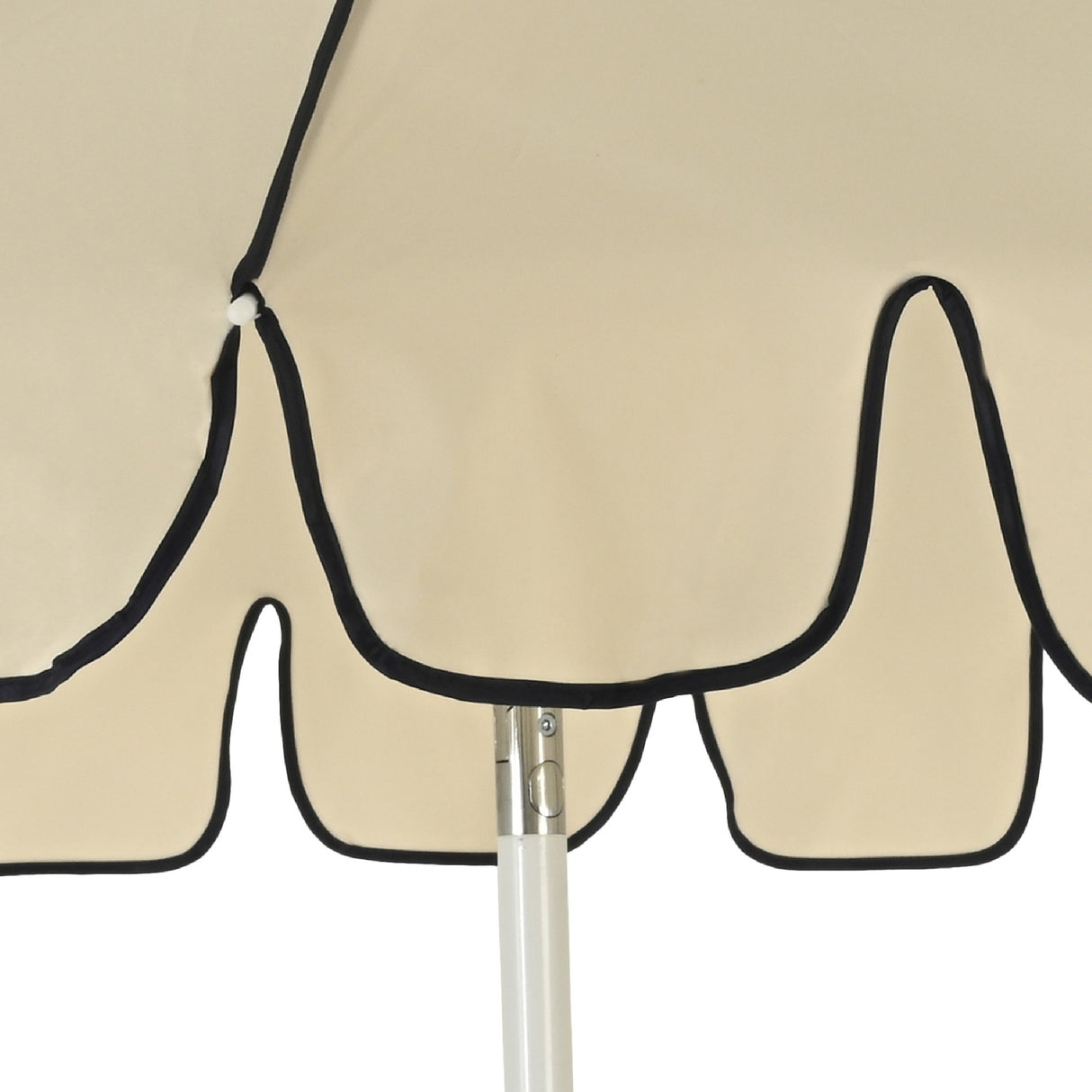 1.95m Cream/Blue Parasol with Adjustable Tilt - PARASOLS - Beattys of Loughrea