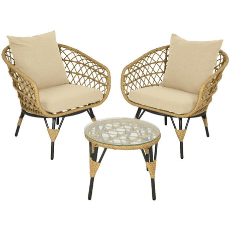 Verona Wicker Bistro Set - BISTRO SET 2 PERSON - Beattys of Loughrea