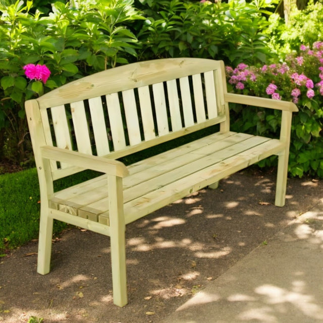 Pressure Treated 3 - Seater Garden Bench - SINGLE GARDEN BENCH/ CHAIR - Beattys of Loughrea