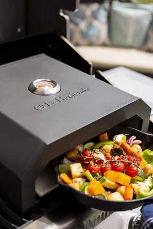 La Hacienda 56293 BBQ Pizza Oven Black