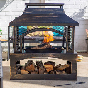 La Hacienda Camino Log Burner - FIREPIT, GARDEN HEATER - Beattys of Loughrea