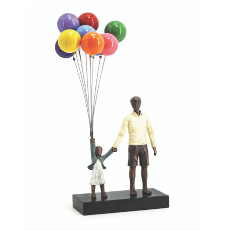 David McGlynn Sculpture - Dad & Girl 'Happiness' - ORNAMENTS - Beattys of Loughrea