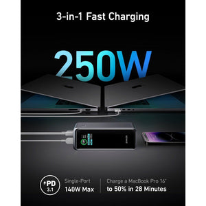 Anker Prime Power Bank 27650mAh 250W | A1340011 - USB PC ACCESSORIES - Beattys of Loughrea